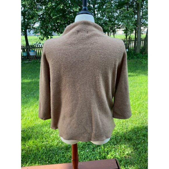 JM Collection Petite Wool Cardigan With Embellished Collar P/L - Picture 4 of 9